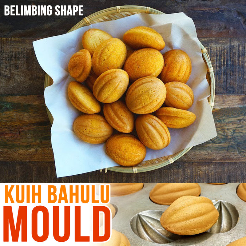 idrop [ 6 SLOT ] Kuih Bahulu Belimbing Shape Mould / Acuan Kuih Bahulu / Bahulu 蛋糕模具