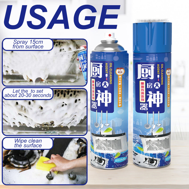 idrop 550ml Multifunction Kitchen Cleaning Agent Detergent Spray