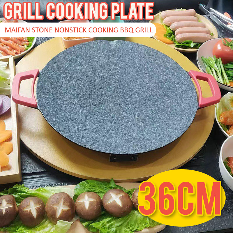 idrop [ 36CM ] 1800W Maifan Stone Nonstick Electric Barbecue Grill Cooking Plate / Piring Tidak Lekat BBQ Gril Elektrik / 36CM新款多功能电烤盘 1800W