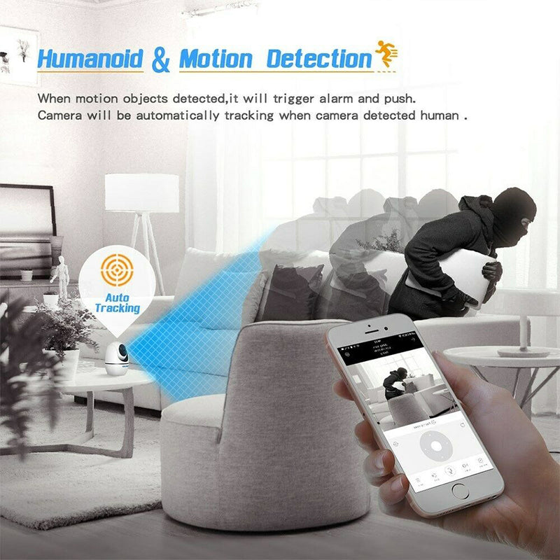 idrop ESCAM PVR008 - Wifi Wireless Home Security IP Camera HD H265 1080p Pan Tilt Motion & Sound Detection