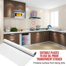 idrop Oil Proof & Waterproof Transparent Heat Resistant Backlash Adhesive Sticker [ 60CM x 5 Meter ]