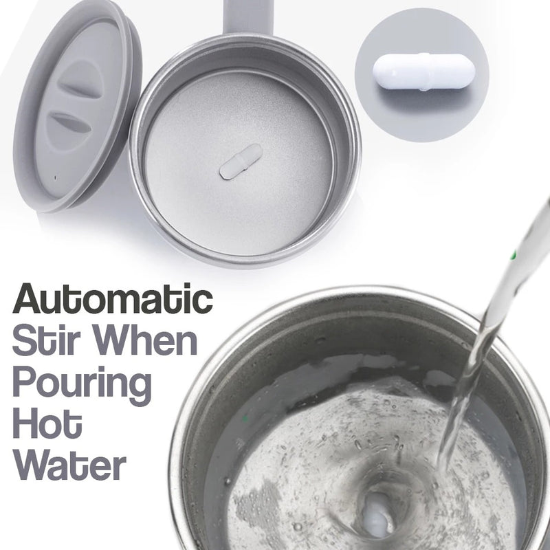 idrop 320ml Self Stirring Heat Magnetic Drinking Mug