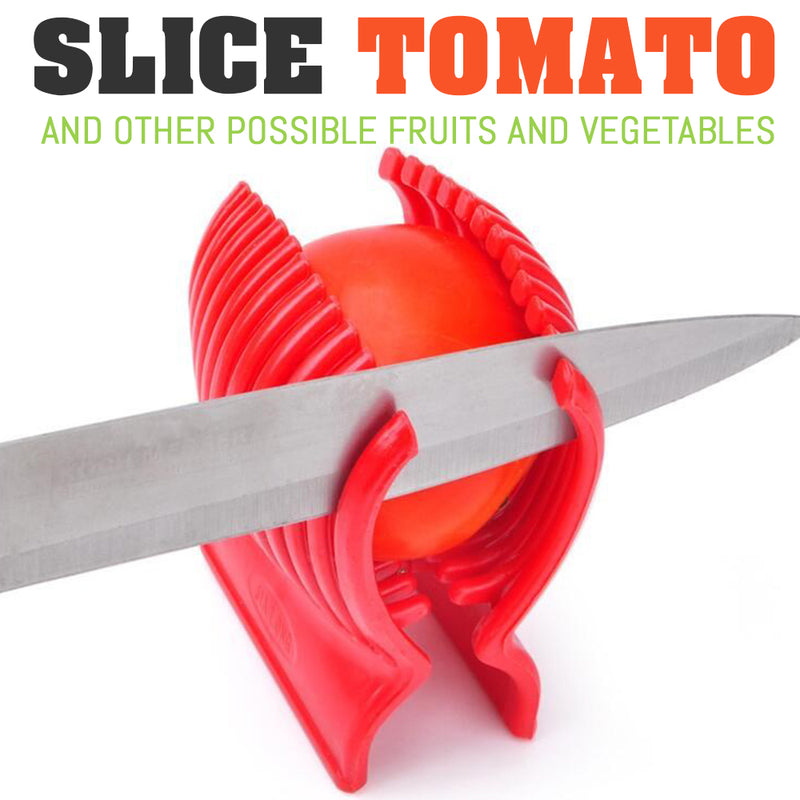 idrop TOMATO SLICER - Grip Holder Fruit Vegetable Cutter