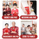 idrop [ VERTICAL ] CNY Chinese New Year Ang Pao Money Cloth Bag Red Envelope [ 1pc ]