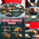 idrop [ 8PCS ] Crescent Dining Serve Plate Food Platter / Pinggan Lauk Makanan / 塑料月牙盘