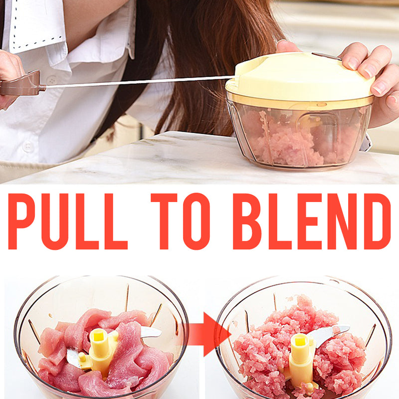 idrop Handheld Manual Speeder Chopping Blender for Vegetables & Meat / Pengisar Makanan Daging & Sayur -