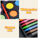 idrop 24pcs Crayon & Water Color Art Set