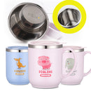 idrop 350ML Thermos Stainless Steel Cup Cartoon Illustration