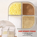 idrop [ 4 IN 1 ] Kitchen Clamshell Seasoning Jar Container / Bekas Simpanan Perencah / 四合一翻盖调味罐(塑料)