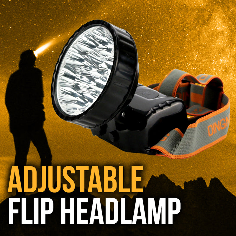 idrop Adjustable Rechargeable Camping LED Headlamp - Outdoor Portable Head Mounted Flashlight DN815