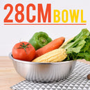 idrop 28CM Stainless Steel Kitchen Mixing Bowl Thicker Cookware Cooking Tools