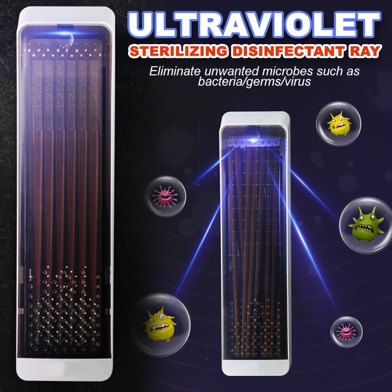 idrop Ultraviolet Chopstick Utensil Holder Wall Mounted Sterilizing Disinfectant