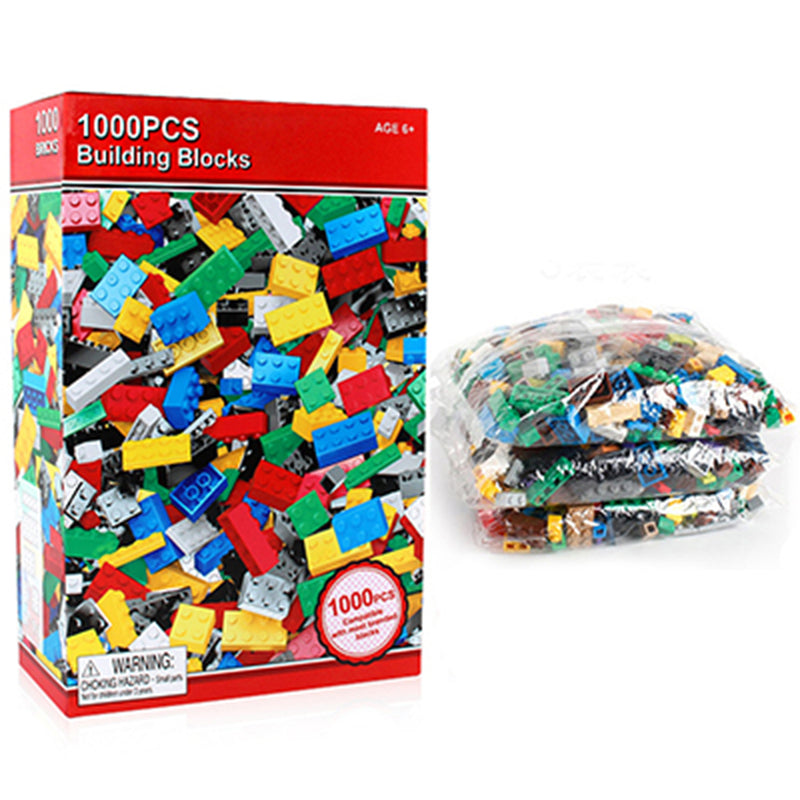 idrop 1000pcs DIY Building Blocks Colorful Fun Assembling Toy Bricks for Children