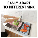 idrop Telescopic Kitchen Sink Drain Basket Shelf Rack