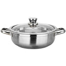idrop 32CM Kitchen Cooking Hot Pot with Glass Lid