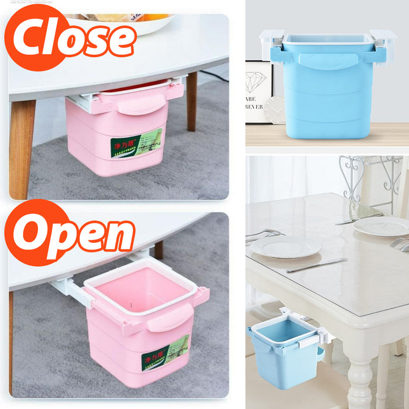 idrop Mini Table Hidden Sliding Trash Rubbish Bin Drawer / Tong Sampah Kecil  Meja / 隐藏式垃圾桶
