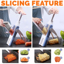 idrop [ 5 IN 1 ] Kitchen Hand Manual Vegetable Cutting Slicing Peeler Grater Slicer/ Alat Pemotong Penghiris Sayur / 五合一切菜器