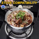 idrop [ 18CM ] Stainless Steel Milk Pot Pan / Periuk Masak Keluli Tahan Karat / 18CM不锈钢雪平锅玻璃盖(奶锅)