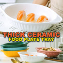 idrop Ceramic Oval Baking Plateware Kitchen Food Serving Plate