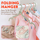 idrop Foldable Portable Travelling Hanger - Folding Travel Clothes Hanger [ 1pc ]