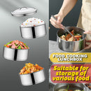 idrop [ 2 LAYER / 4 LAYER ] 14CM Multilayer Portable Stainless Steel Lunch Box Food Carrier Storage Container