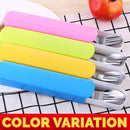 idrop [ 3PCS ] Spoon Fork & Chopsticks Kitchen Eating Utensil Tableware Set + Storage Box