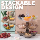 idrop Stackable Multilayer Snack Fruit Food Tray [ 1pc ]