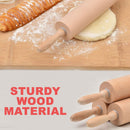 idrop [ 42CM x 4CM ] Movable Stick Kitchen Dough Bakery Rolling Pin / Kayu Penggelek Acuan / 可动棒厨房面团面包店擀面杖