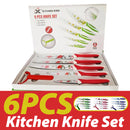idrop [ 6PCS ] Kitchenware Knife Set Set / Pisau Memasak / 6PCS花纹套刀花纹套刀