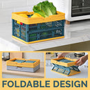 idrop Hand Folding Foldable Shopping Basket [ MEDIUM ] / Bakul Beli Belah Boleh Dilipat / 手提折叠购物篮中号 [ 38CM X 25.5CM X 20CM ]