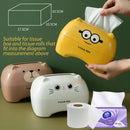 idrop Cute Cartoon Plastic Storage Tissue Box / Kotak Tisu Plastik Kartun Comel / 塑料卡通面纸纸巾盒