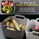 idrop Plastic Portable Sink Drain Fruit & Vegetable Basket / Bakul Mudah Alih Sayur dan Buah / 塑料便携式水槽排水水果和蔬菜篮