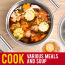 idrop 2 Layer Stainless Steel Kitchen Cooking Soup & Steaming Pot [ 22cm / 24cm / 26cm ]