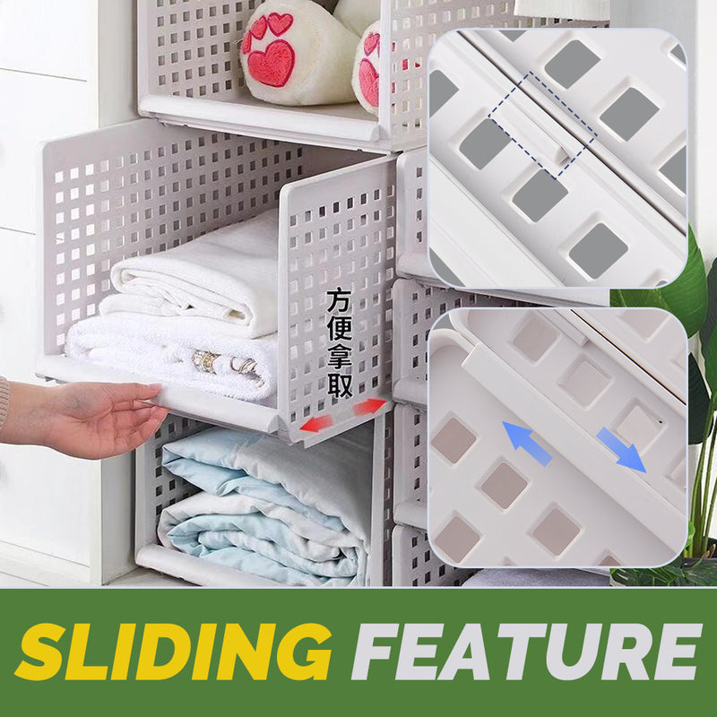 idrop Household Foldable Home Storage Rack Shelf Drawer / Kotak Rak Penyimpanan Barang / 家用可折叠家用储物架置物架抽屉[ 1pc ]