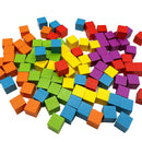 idrop Colorful Wooden Cube Toy [ 100pcs ]