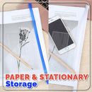 idrop A4 Zipper Seal Plastic Envelope Paper Storage Holder File