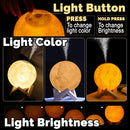 idrop 3D Moon Light LED Nightlight Rechargeable Humidifier [ 15cm ]