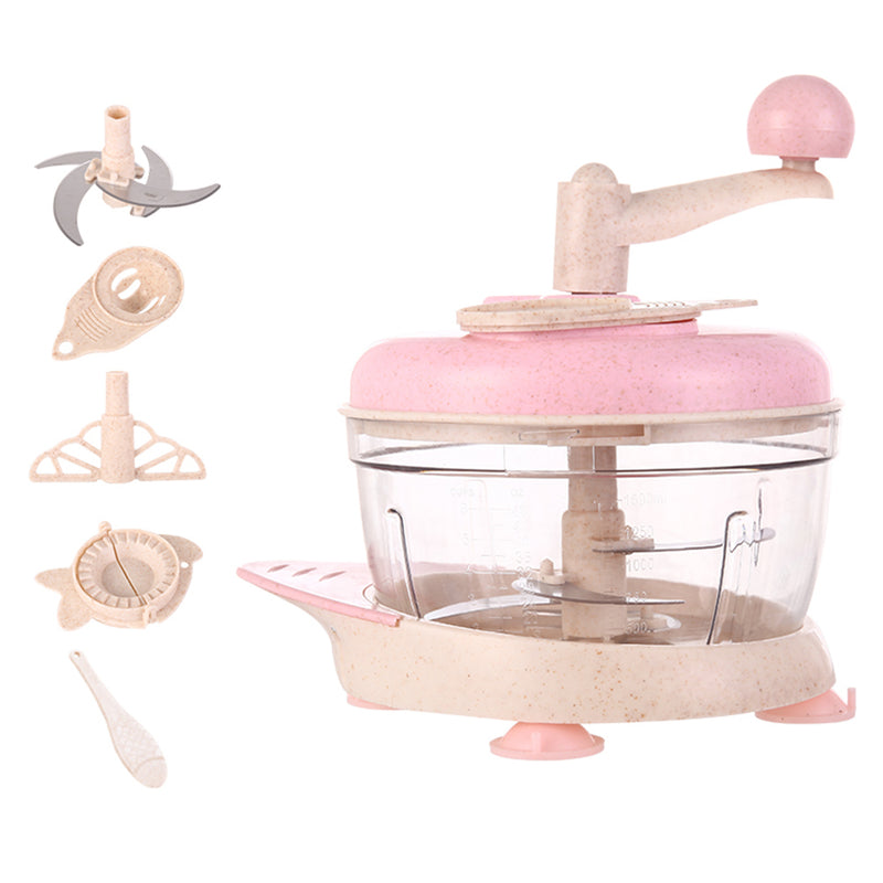 idrop MEAT & VEGETABLE GRINDER - Kitchen Hand Manual Blending Food Blender