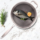 idrop 34CM COOKING PAN WOK - Kitchen Stainless Steel Cookware