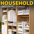 idrop Wardrobe Plastic Stackable Storage Box / Rak Kotak Penyimpanan / 衣柜塑料收纳筐