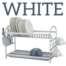 idrop 2 LAYER Aluminium Dishrack + Cup & Utensil Holder