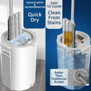 idrop Household Cleaning Flat Mop with Wash Bucket / Mop Lantai Rumah / 带洗桶的家用清洁平板拖把