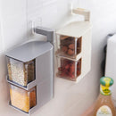 idrop Wall Mount Seasoning Spice Box Storage [ 2 LAYER ]
