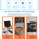 idrop [ 2 LAYER ] Wall Mounted Wall Set-Top Box TV Router and Player Set Storage Shelf Rack