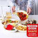 idrop 20PCS Moon Dish Ceramic Tableware Platter Set