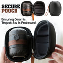 idrop Oriental Ceramic Mini Pottery Tea Pot & Cups Set