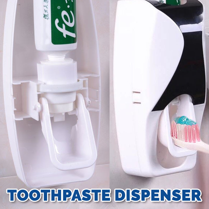 idrop [Set of 2] Toothbrush Holder Toothpaste Dispenser Squeezer