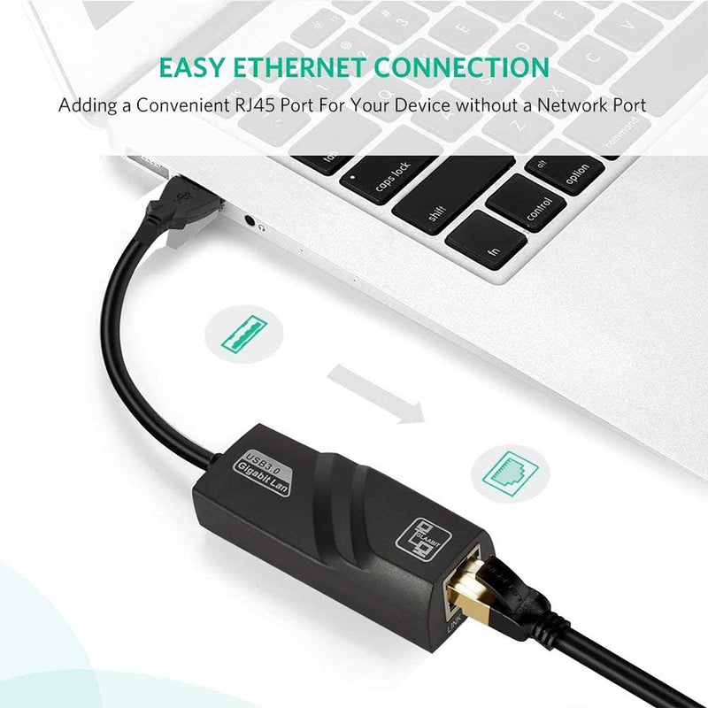 idrop USB 3.0 RJ45 Ethernet Adapter LAN Wireless Cable [ 10/100/1000 Mbps ]