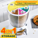 idrop [ 10L ] 4 IN 1 Multifunction Dried Food Rice Grain Compartment Storage Food Dispenser