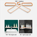 idrop Wall Mounted Foldable Punch Free Corner Shelf Rack / Rak Dinding Boleh Lipat / (强力胶)转角置物架